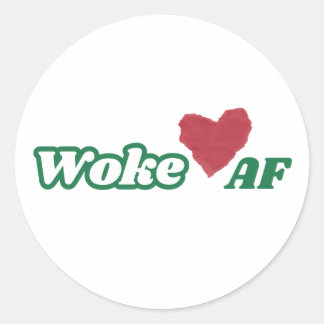 Adesivo Redondo WokeAF Sticker