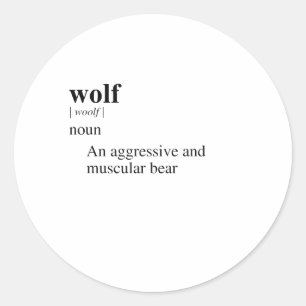 ADESIVO REDONDO WOLF