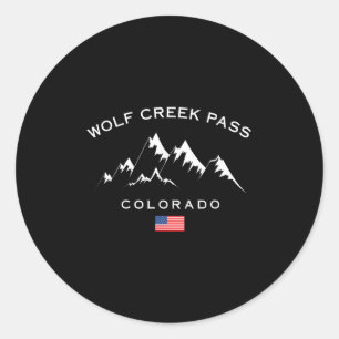 Adesivo Redondo Wolf Creek P Colorado Rocky Mountains Resort de Es