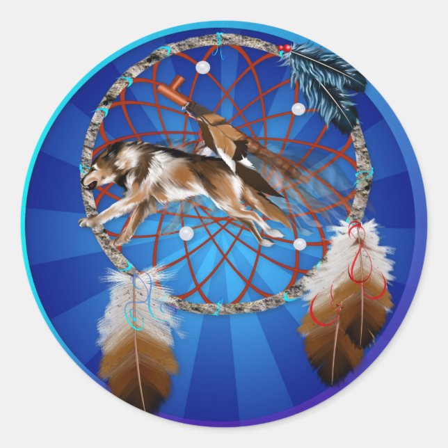 Adesivo Redondo WOLF e PIPE (Frente)