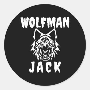 Adesivo Redondo Wolf Jack