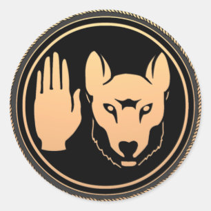 Adesivo Redondo Wolf Stickers Metis Rebellion Stickers