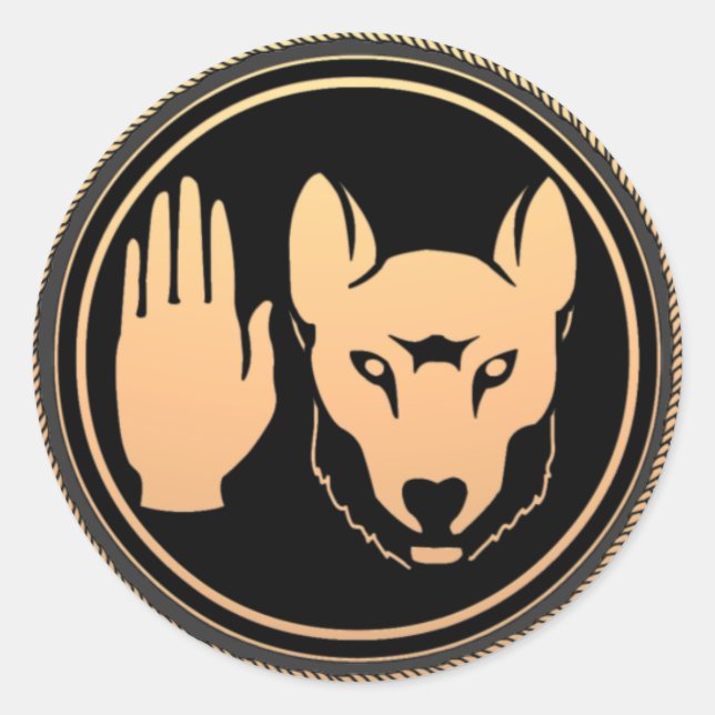 Adesivo Redondo Wolf Stickers Metis Rebellion Stickers (Frente)