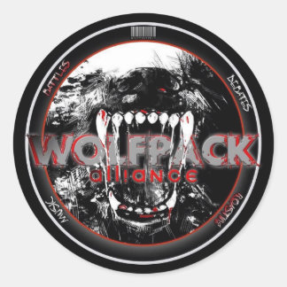 Adesivo Redondo WolfPack Stickers