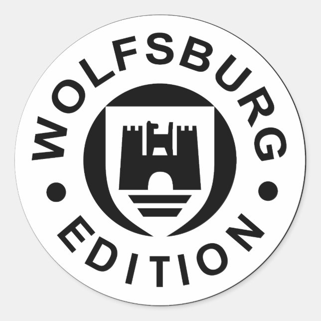 Adesivo Redondo Wolfsburg Edition (preto) (Frente)