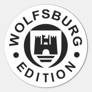 Adesivo Redondo Wolfsburg Edition (preto)