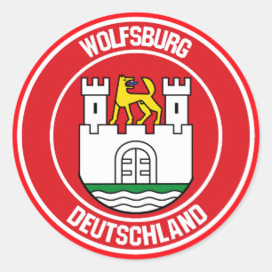 Adesivo Redondo Wolfsburg Round Emblem