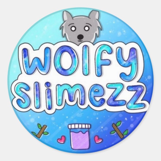 Adesivo Redondo Wolfy Slimezz (Frente)