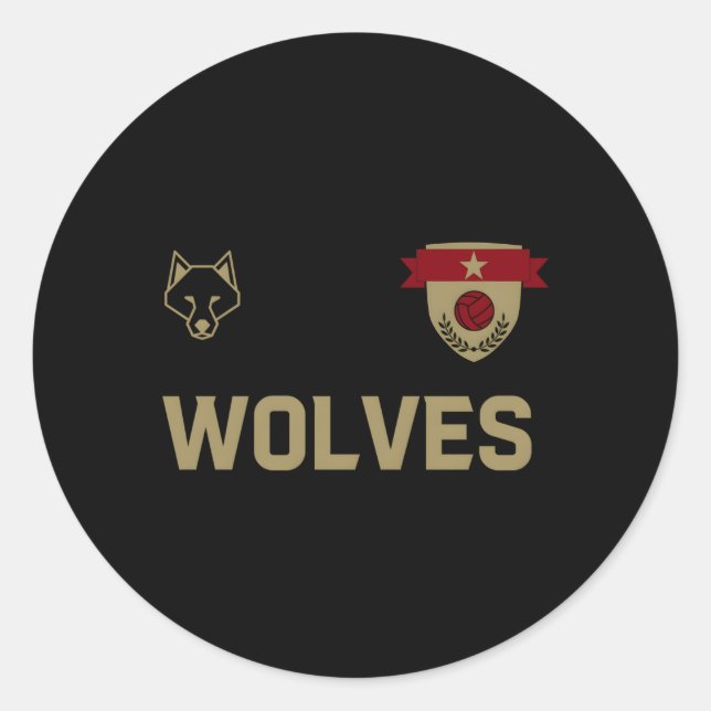 Adesivo Redondo Wolves Jersey (Frente)