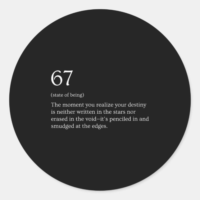 Adesivo Redondo Womens 67 Definition Meme V-neck  (Frente)