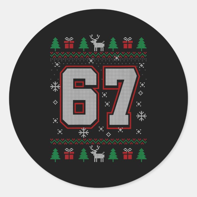Adesivo Redondo Womens 67 Meme Christmas Ornaments Ugly Sweater Xm (Frente)