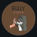 Adesivo Redondo Womens American Bully Mom Dog Mama Dog Holder<br><div class="desc">Womens American Bully Mom Dog Mama Dog Holder Gift. Perfect gift for your dad,  mom,  papa,  men,  women,  friend and family members on Thanksgiving Day,  Christmas Day,  Mothers Day,  Fathers Day,  4th of July,  1776 Independent day,  Veterans Day,  Halloween Day,  Patrick's Day</div>