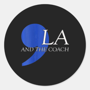 Adesivo Redondo Womens Comma La Kamala Harris Tim W Coach 2024 La