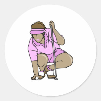 Adesivo Redondo Womens Golf