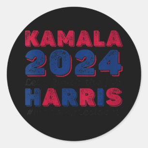 Adesivo Redondo Womens Kamala 2024 Harris Vote