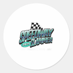 Adesivo Redondo Womens Speedway Slammer - Bunker Hill, Indiana V-n