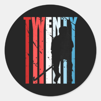 Adesivo Redondo Womens Womens Field Hockey 48th Birthday Player Te