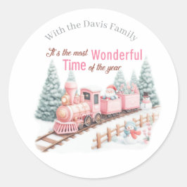 Adesivo Redondo Wonderful Christmas 