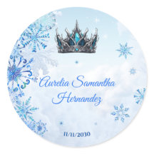 Wonderland de inverno Quinceañera Calcamonia