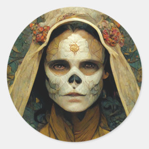 Adesivo Redondo Wood Witch 1 Fantasy