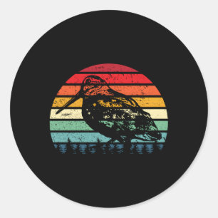 Adesivo Redondo Woodcock Hunter Timberdoodle Bogsucker Hokumpoke