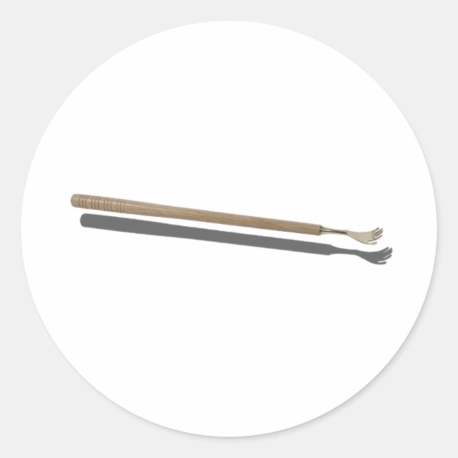 Adesivo Redondo WoodenBackScratcher022111 (Frente)