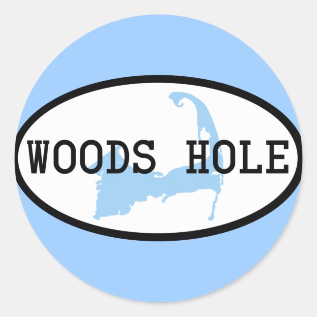 Adesivo Redondo Woods Hole Sticker (Frente)