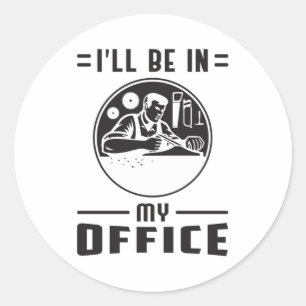 Adesivo Redondo Woodworker Viu O Carpinteiro Engraçado Presente