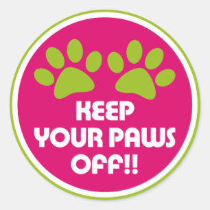 Adesivo Redondo Woof Sticker