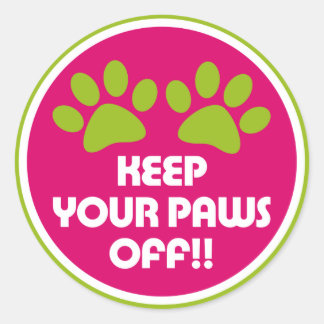 Adesivo Redondo Woof Sticker