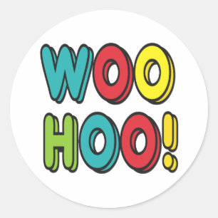 Adesivo Redondo Woohoo