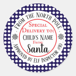 Adesivo Redondo Workshop de Natal Personalizado