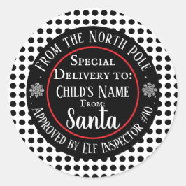 Adesivo Redondo Workshop de Natal Personalizado