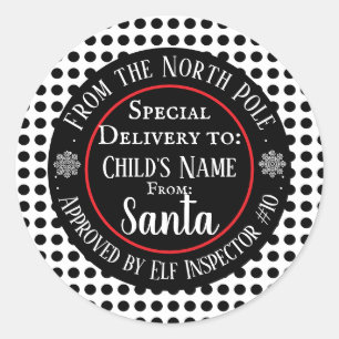 Adesivo Redondo Workshop de Natal Personalizado