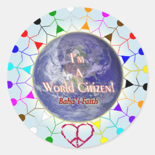 Adesivo Redondo World Citizen Sticker