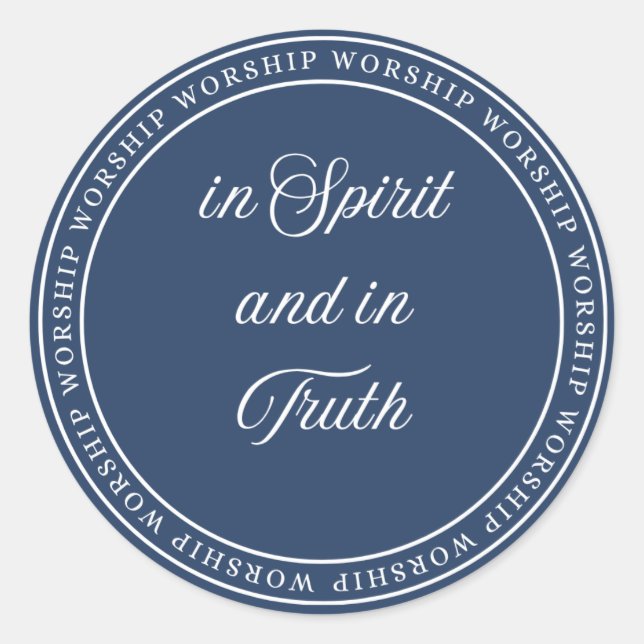 Adesivo Redondo Worship - Flush Seal (Frente)