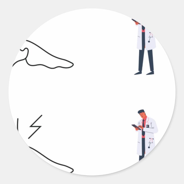 Adesivo Redondo Wound Care Nurse Sticker Pack - Wound Care Nurse (Frente)