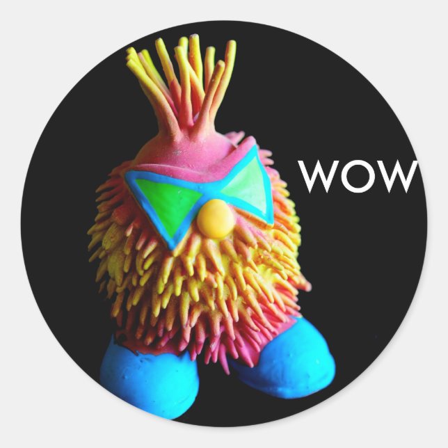 ADESIVO REDONDO WOW (Frente)