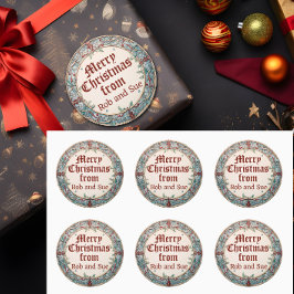 Adesivo Redondo Wreath Natal