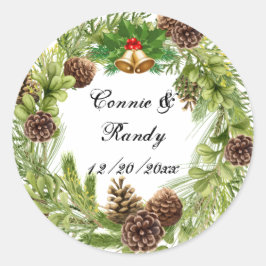 Adesivo Redondo Wreath Wreath Sticker