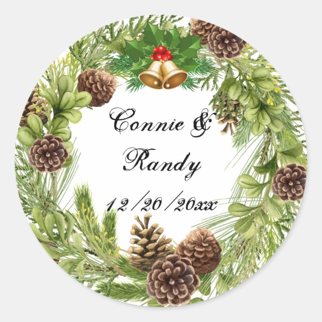 Adesivo Redondo Wreath Wreath Sticker (Frente)