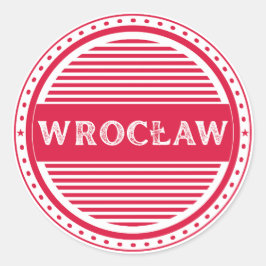 Adesivo Redondo Wroclaw City Pride Emblem – Polish Identity
