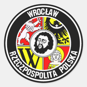 Adesivo Redondo Wrocław Round Emblem
