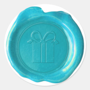 Adesivo Redondo WSM Personalizado - Courtney - Caixa de Presente -