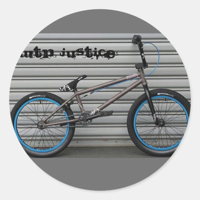 Adesivo Redondo wtp_justice_10_cinza, JUSTICE WTP (Frente)