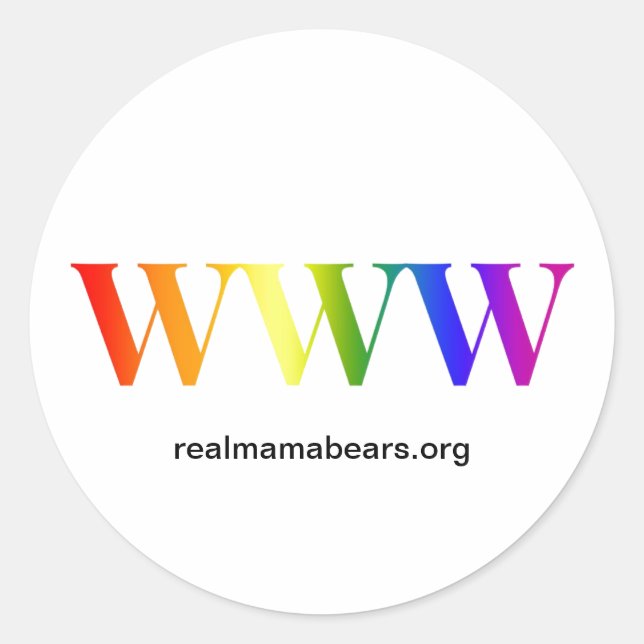 Adesivo Redondo WWW Sticker (Frente)