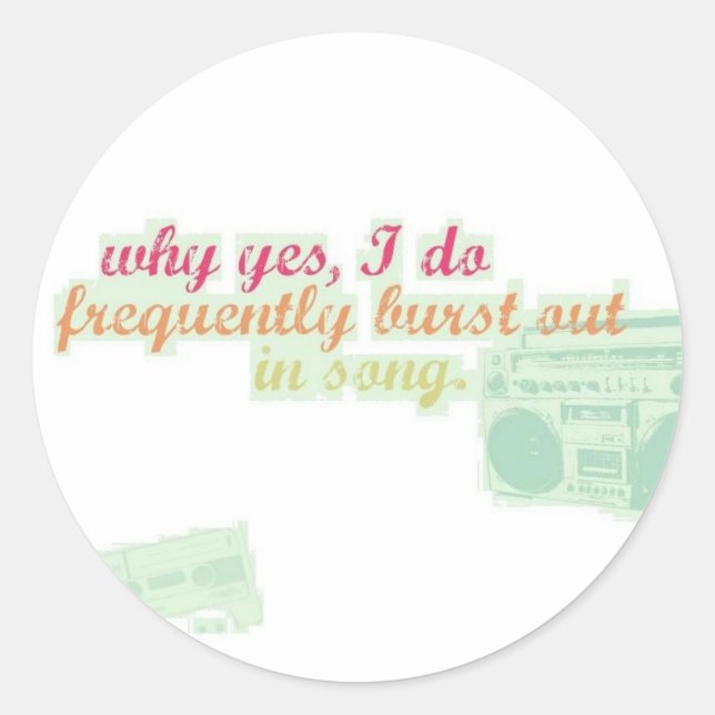 Adesivo Redondo WYIDFBOIS Sticker! (Frente)