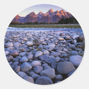 Adesivo Redondo Wyoming, Parque Nacional Teton, Rio Snake
