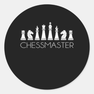 Adesivo Redondo Xadrez - Chessmaster