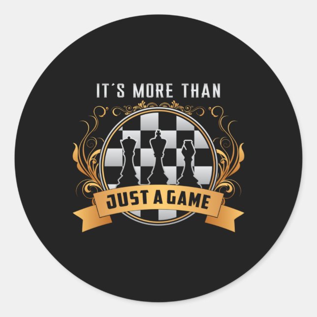 Adesivo Redondo Xadrez Conselho do Xadrez Conselho Rainha-Presente (Frente)